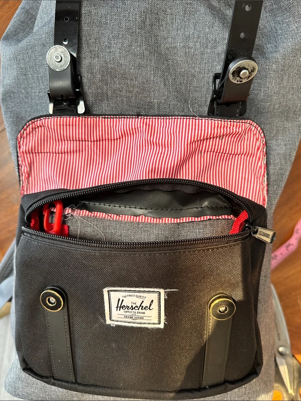 Herschel Supply Company Two-Tone Gray and Black Backpack